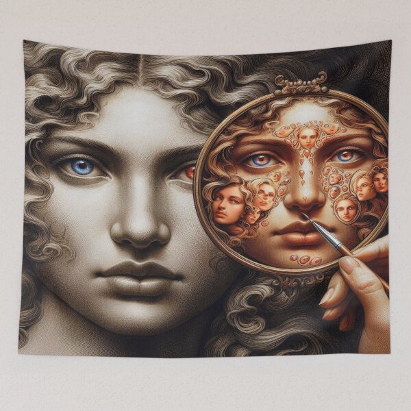 Item preview, Surreal Layers of Identity – Face, Depth & Creative Complexity in Poetic Movement designed and sold by FotoworldEdel.