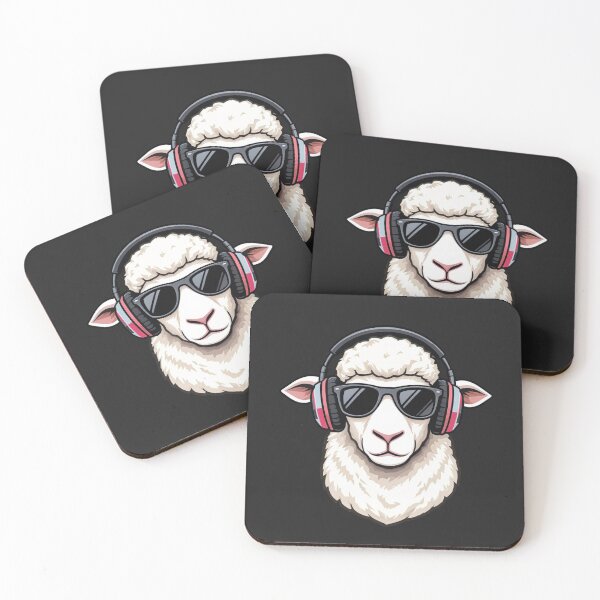 Item preview, Headphones Sheep – Calm Music Lover Minimal designed and sold by ColorSplash123.