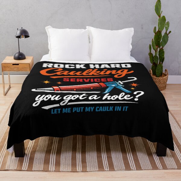 Item preview, Rock Hard Caulking Service Dirty Trade Humor designed and sold by FreshVibe Prints.