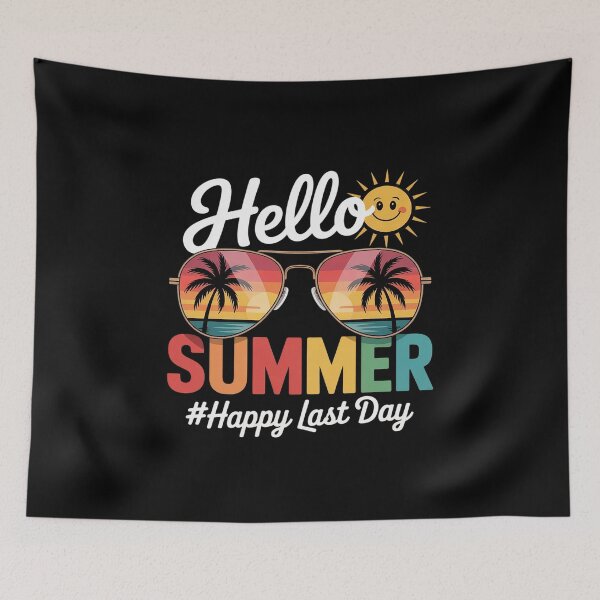 Item preview, Hello Summer Happy Last Day Of School Teacher Student Kids  designed and sold by InspiredFoul.