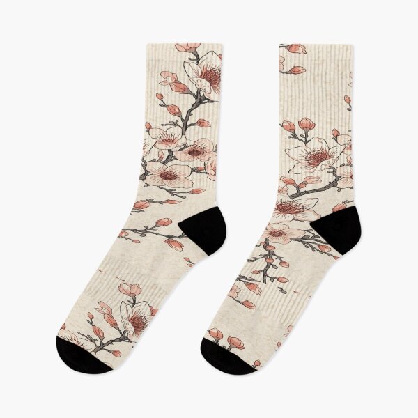 Item preview, Japanese Inspired Floral Pattern with Delicate Blossoms designed and sold by mari0n980.