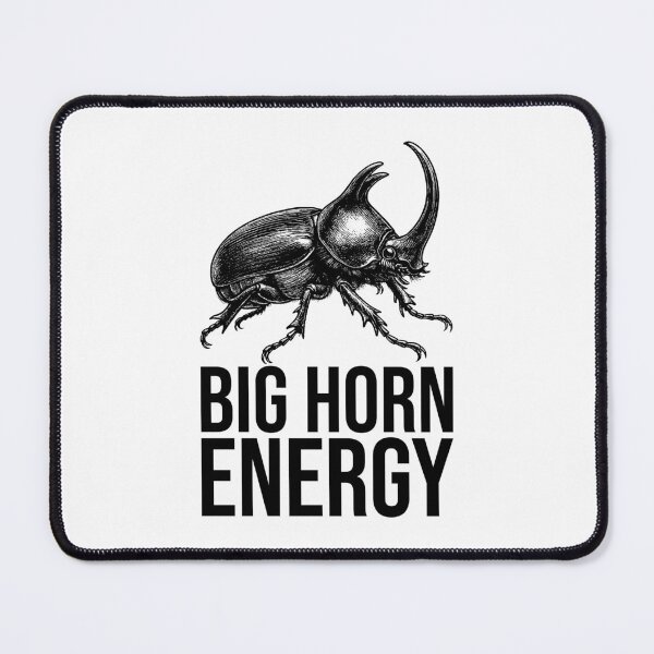 Item preview, Big Horn Energy – Funny Rhinoceros Beetle Design designed and sold by xndrlab.