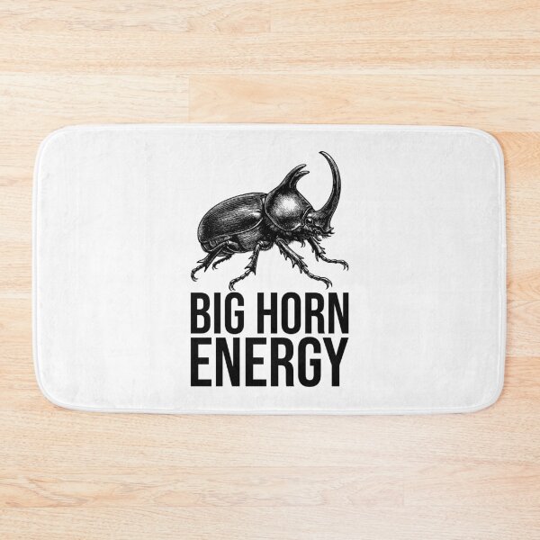 Item preview, Big Horn Energy – Funny Rhinoceros Beetle Design designed and sold by xndrlab.