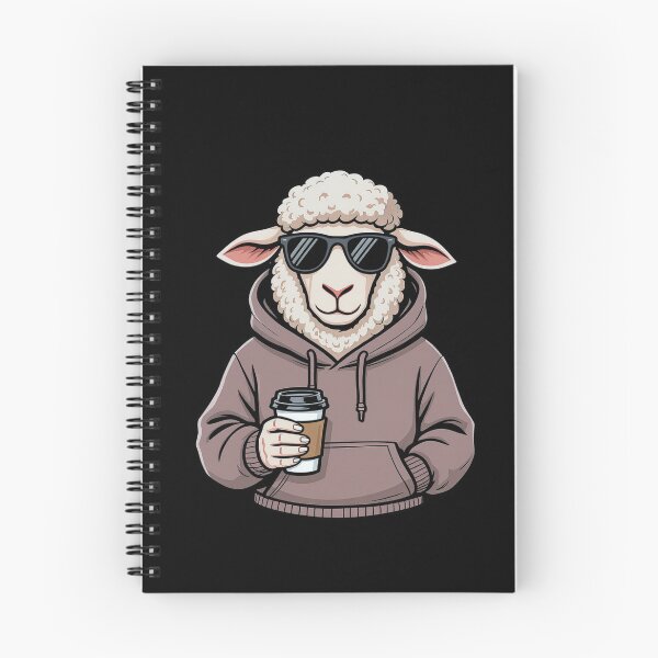 Item preview, Hoodie Coffee Sheep – Relaxed Morning Vibe Cartoon designed and sold by ColorSplash123.