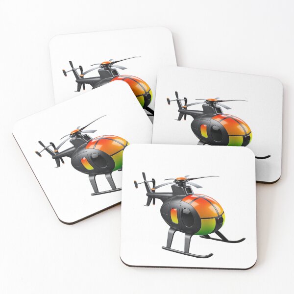 Item preview, MD 500 Anime Cartoon Helicopter Art designed and sold by Combat Skies.