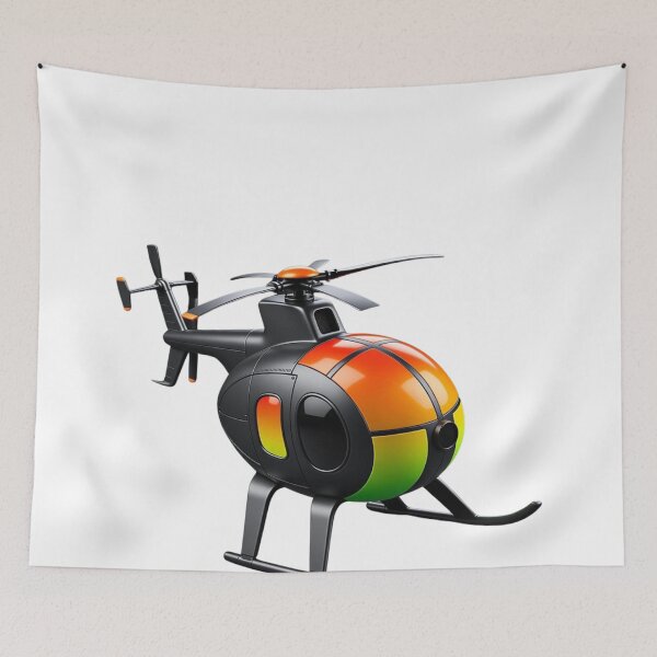 Item preview, MD 500 Anime Cartoon Helicopter Art designed and sold by Combat Skies.