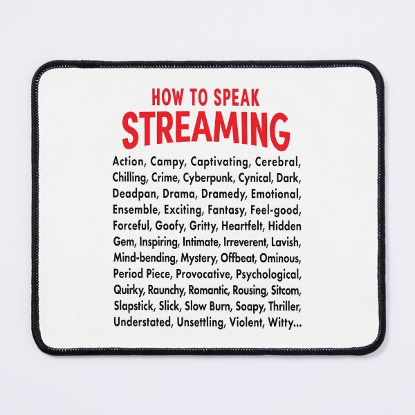 Item preview, Vocabulary of Streaming. designed and sold by UltraQuirky.
