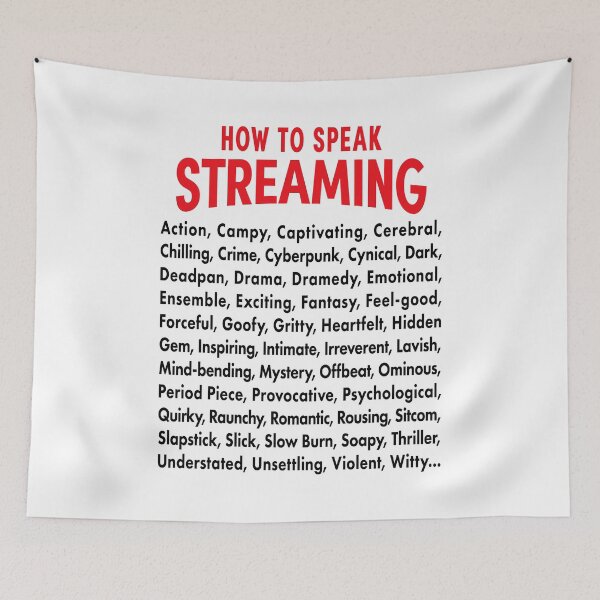 Item preview, Vocabulary of Streaming. designed and sold by UltraQuirky.