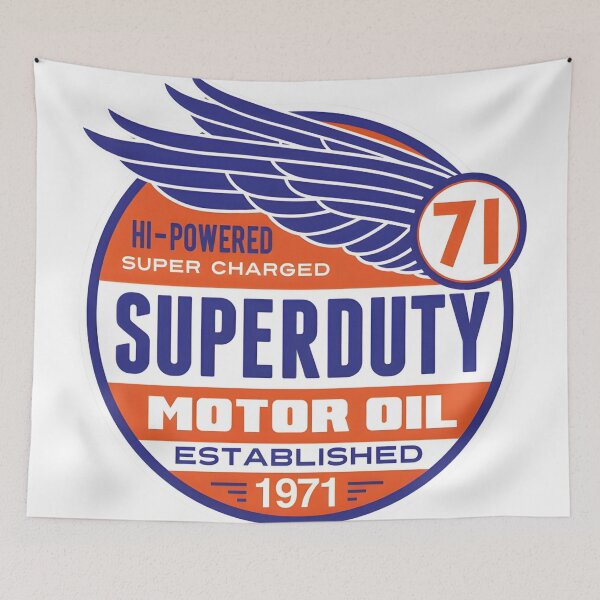 Item preview, Vintage Super Duty Motor Oil Badge Design with Wings designed and sold by CharlieDesings.