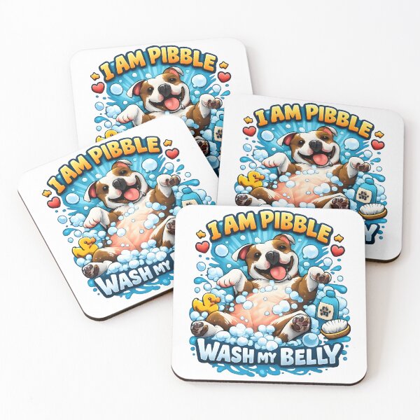 Item preview, I Am Pibble Wash My Belly Funny Pit Bull Meme designed and sold by Millsoft.
