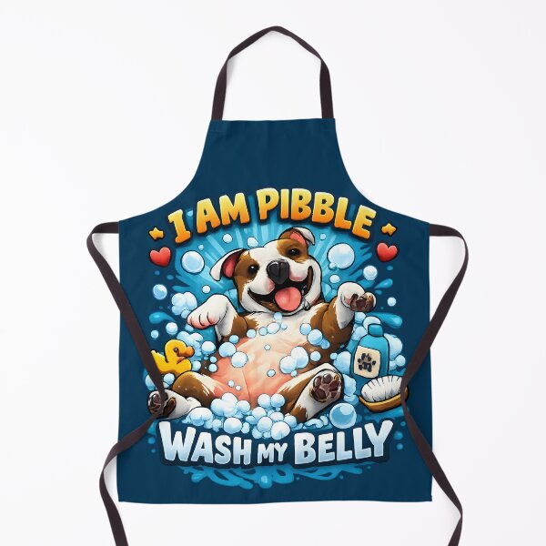 Item preview, I Am Pibble Wash My Belly Funny Pit Bull Meme designed and sold by Millsoft.