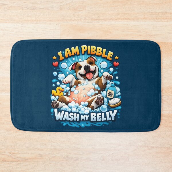 Item preview, I Am Pibble Wash My Belly Funny Pit Bull Meme designed and sold by Millsoft.