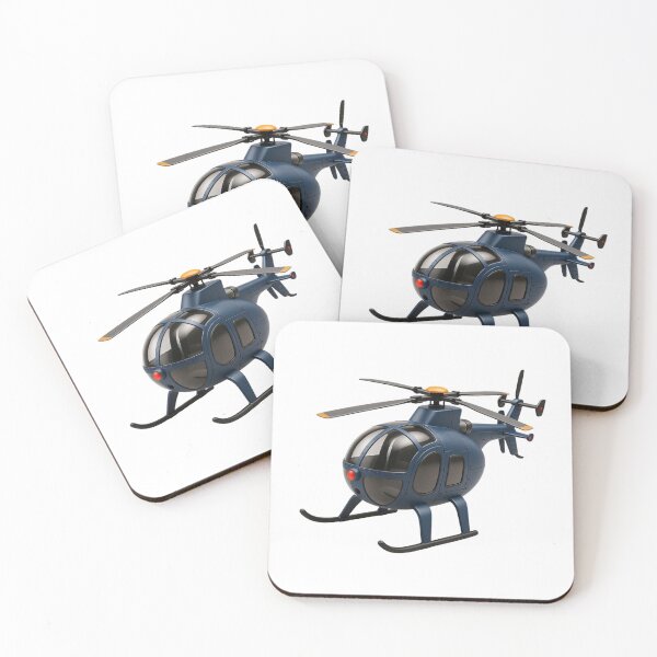 Item preview, MD 500 Grey Anime Cartoon Helicopter designed and sold by Combat Skies.