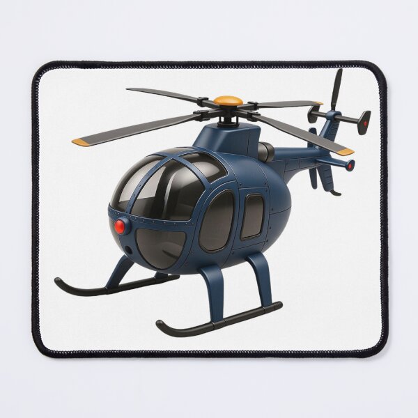 Item preview, MD 500 Grey Anime Cartoon Helicopter designed and sold by IRON WINGS /USAF.