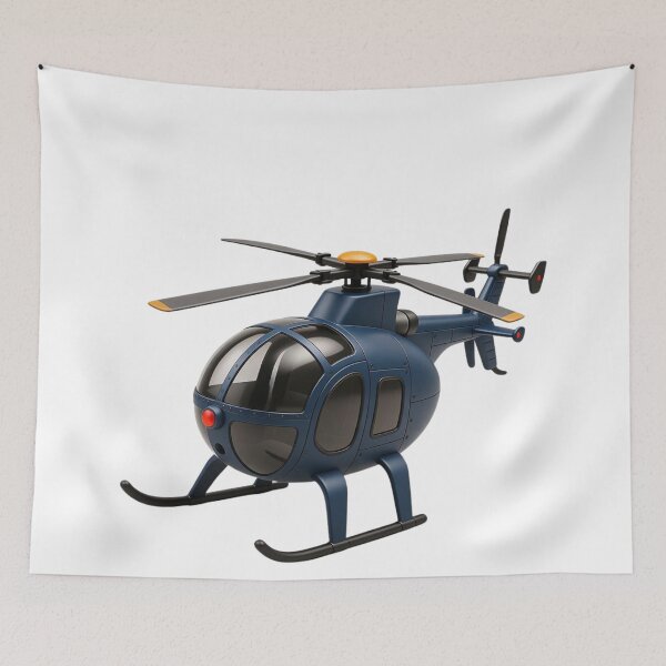 Item preview, MD 500 Grey Anime Cartoon Helicopter designed and sold by Combat Skies.