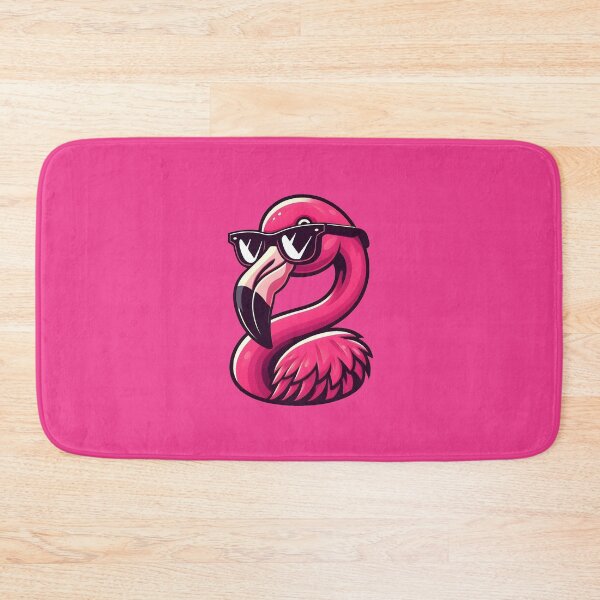 Item preview, Cool Lesser Flamingo in Sunglasses - Funny Pink Summer Bird designed and sold by GREENZ0NE.