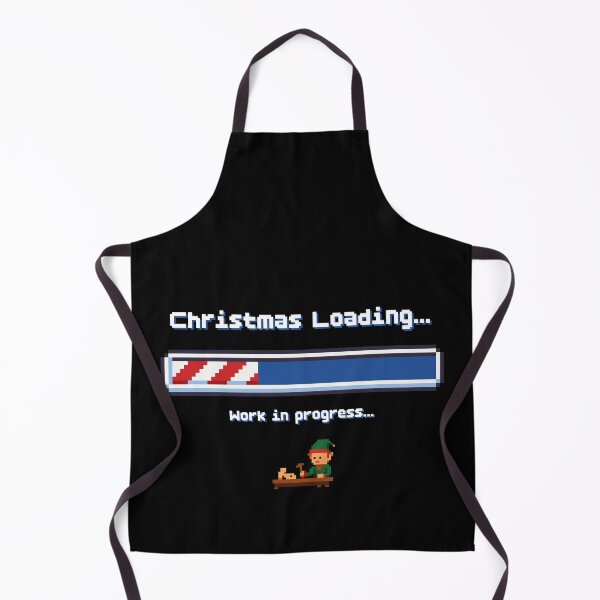 Item preview, Christmas Loading - Work in Progress (Retro 8-bit) (dark) designed and sold by ProjetF.