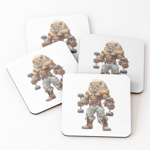 Item preview, King of the jungle - Lion Design - Dumbbells Curl  designed and sold by Primal Pump Co LTD.
