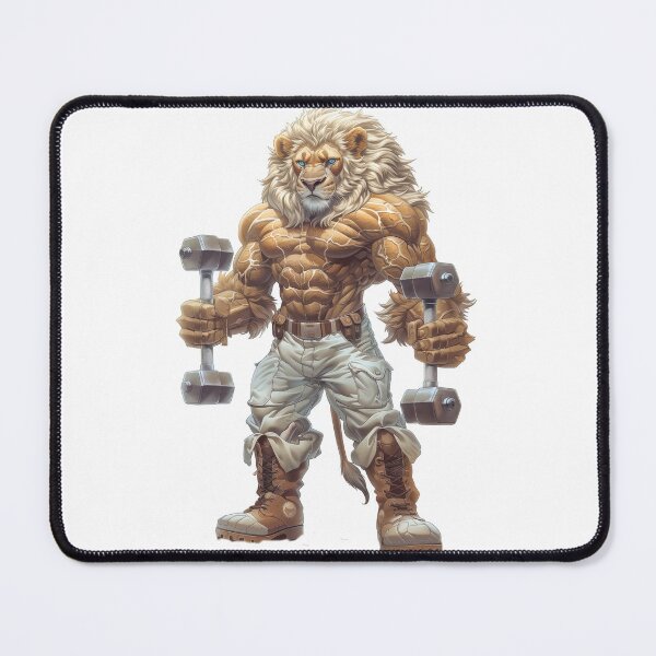 Item preview, King of the jungle - Lion Design - Dumbbells Curl  designed and sold by Primal Pump Co LTD.