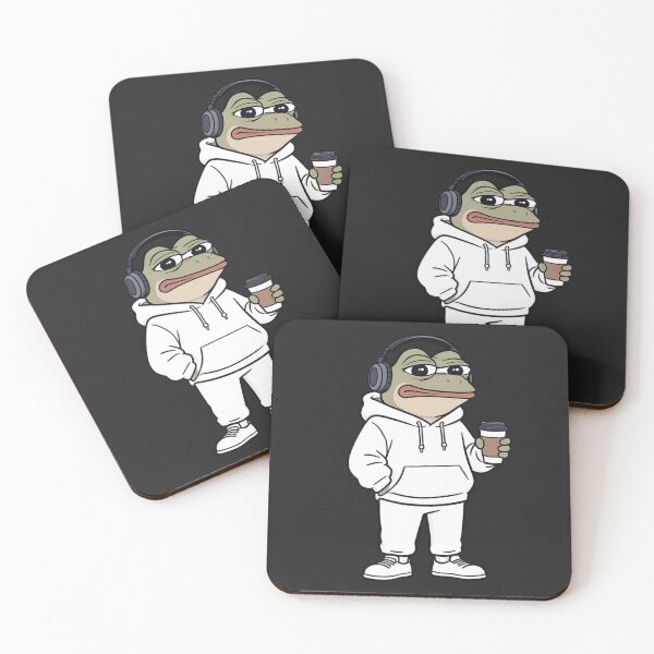 Item preview, Coffee Frog in Hoodie – Funny Daily Life Cartoon designed and sold by ColorSplash123.