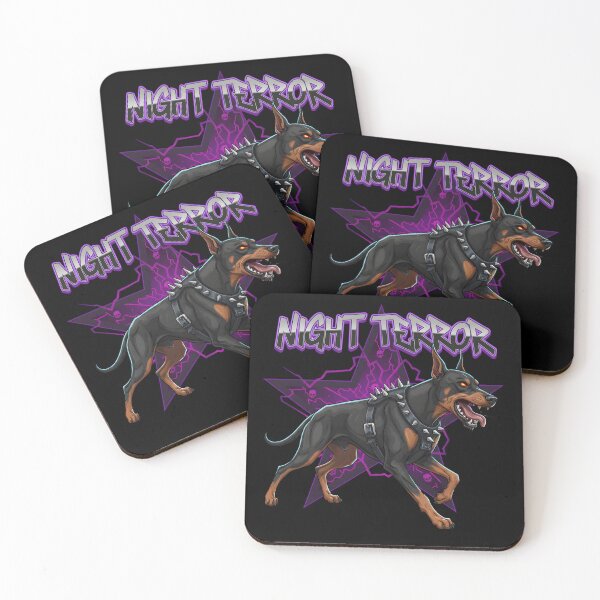 Item preview, Night Terror Doberman – Dark Guardian Dog Illustration designed and sold by novapixel25100.