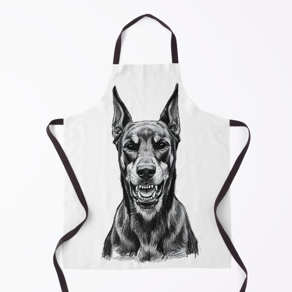Item preview, Doberman Sketch – Dark Hand Drawn Dog Portrait designed and sold by novapixel25100.