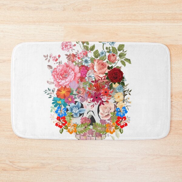 Item preview, Skull with Flowers – Gothic Floral Art Wall Print & Sticker designed and sold by RBToper.