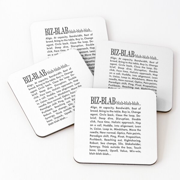 Item preview, Biz-Blab. Blah-Blah-Blah. designed and sold by UltraQuirky.