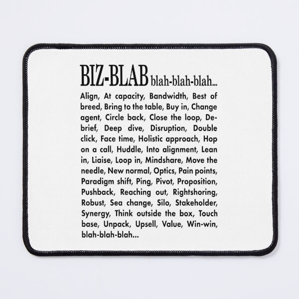 Item preview, Biz-Blab. Blah-Blah-Blah. designed and sold by UltraQuirky.