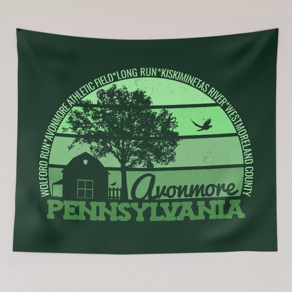Item preview, Avonmore Pennsylvania Sunset Retro Vintage Local Pride Logo designed and sold by CRHPOD20.