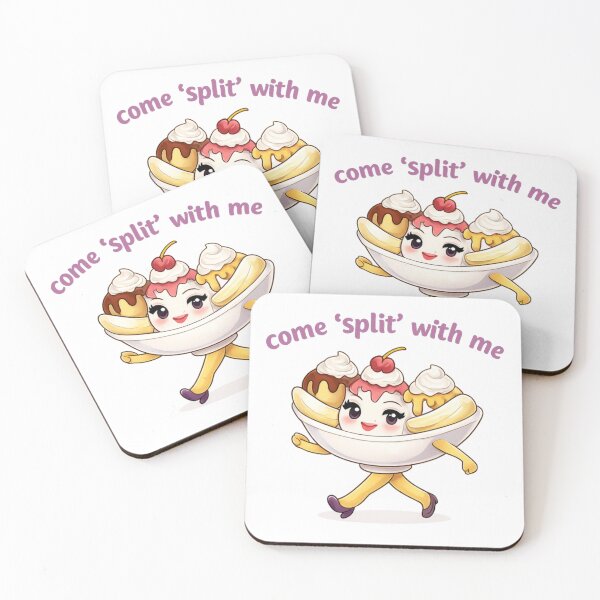 Item preview, Banana Split Love – Come 'Split' With Me designed and sold by Noodles Crazy Merch.