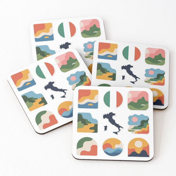 Item preview, Italy Color Blocks Sticker Pack – Abstract Travel Mood designed and sold by Timeless Design.