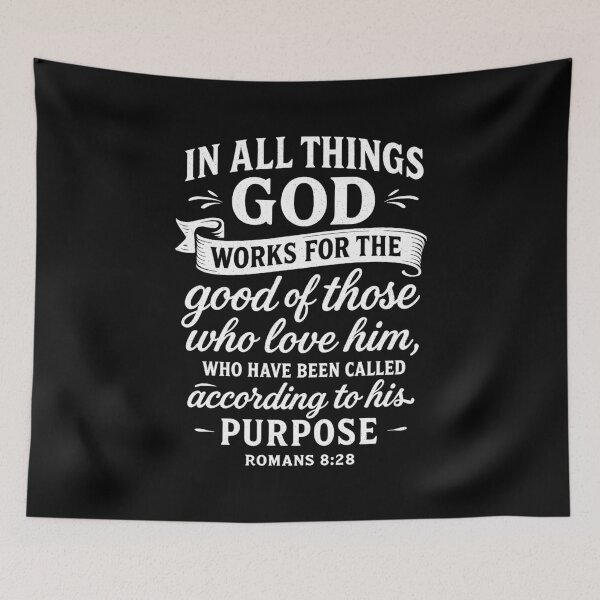 Item preview, Romans 8:28  In All Things God Works For The Good Of Those Who Love Him designed and sold by plushism.