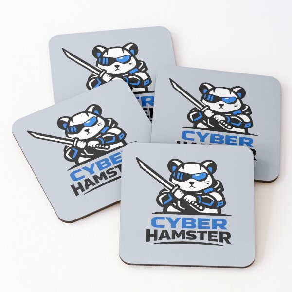 Item preview, Cyber Hamster Ninja Warrior With Sword Futuristic Tech Animal Mascot Illustration designed and sold by Motifai.