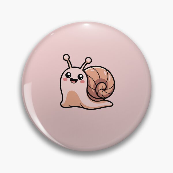 Item preview, Cute Smiling Snail Cartoon – Adorable Kawaii Animal Illustration designed and sold by Royalsticker.