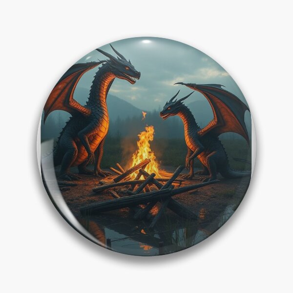 Item preview, Golden Sunset Dragon Duel designed and sold by Vikingmoon.