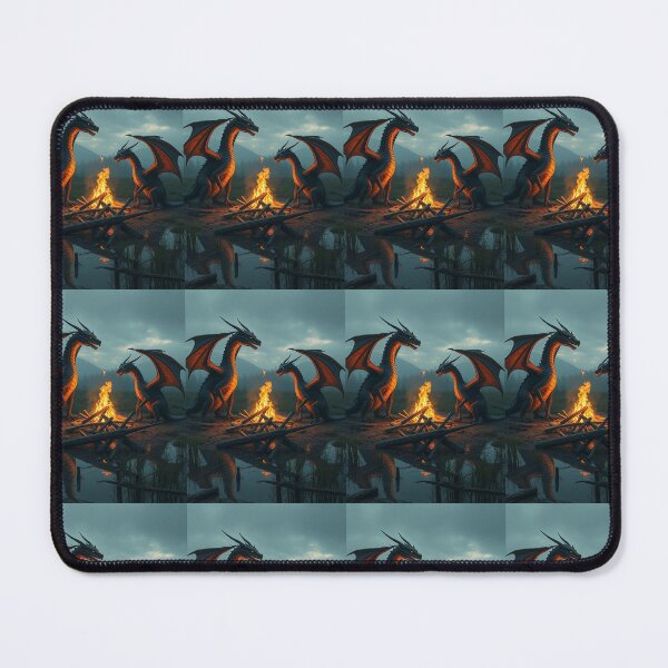 Item preview, Golden Sunset Dragon Duel designed and sold by Vikingmoon.
