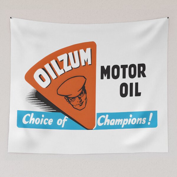 Item preview, Vintage Oilzum Motor Oil "Choice of Champions" Retro Advertising Sign designed and sold by CharlieDesings.