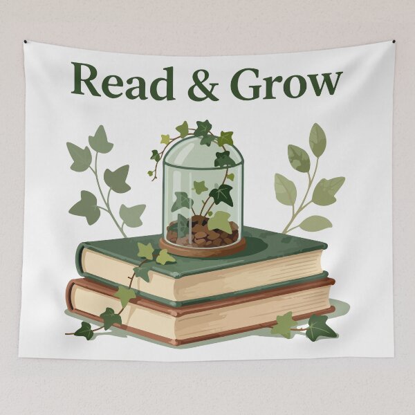 Item preview, Read & Grow Book Lover Reading Plants Knowledge Growth T-Shirt designed and sold by Design-Pro-21.
