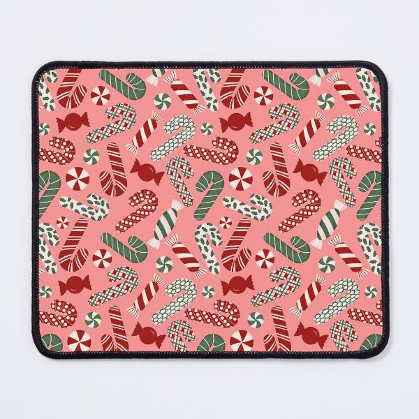 Item preview, Candies & Candy Canes - Multicolored on Coral Pink designed and sold by thecolorbirdie.