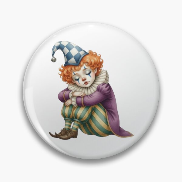 Item preview, Vintage illustration of a small, peaceful, sleeping clown designed and sold by CHRIST5000.