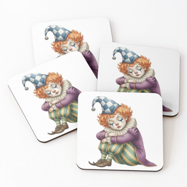 Item preview, Vintage illustration of a small, peaceful, sleeping clown designed and sold by CHRIST5000.