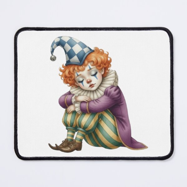 Item preview, Vintage illustration of a small, peaceful, sleeping clown designed and sold by CHRIST5000.