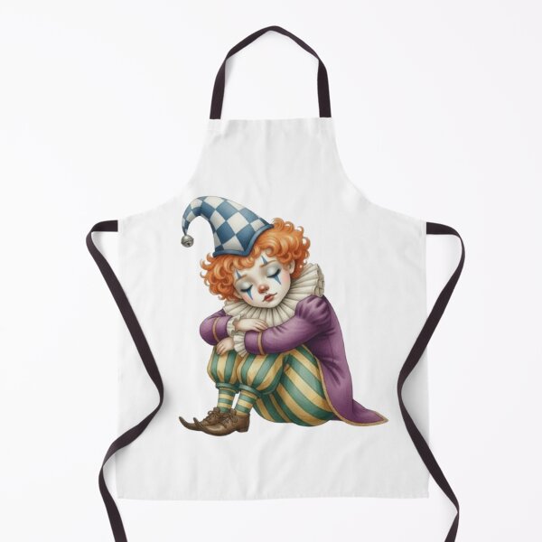 Item preview, Vintage illustration of a small, peaceful, sleeping clown designed and sold by CHRIST5000.