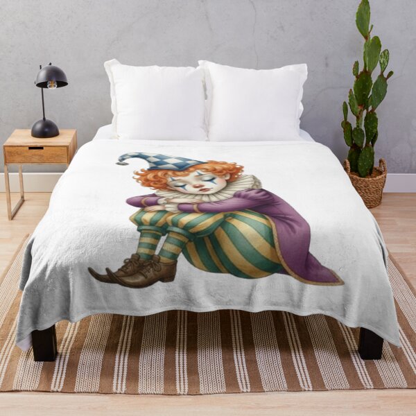 Item preview, Vintage illustration of a small, peaceful, sleeping clown designed and sold by CHRIST5000.