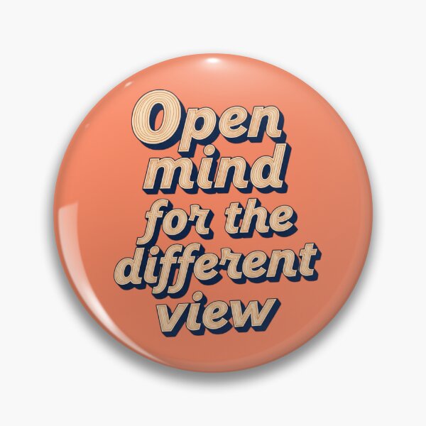 Item preview, Retro Typography Quote: Open Mind for the Different View designed and sold by sing-it-out.