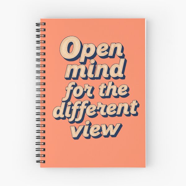 Item preview, Retro Typography Quote: Open Mind for the Different View designed and sold by sing-it-out.