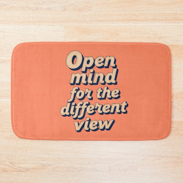 Item preview, Retro Typography Quote: Open Mind for the Different View designed and sold by sing-it-out.