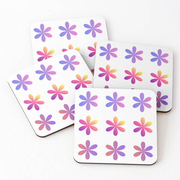 Item preview, Gradient Flower Pattern – Cute Minimal Floral Design designed and sold by MysticPurpleHue.