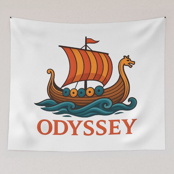 Item preview, the odyssey, odyssey, odysseus, epic, the odyssey, greek mythology designed and sold by TrueArtVibes.